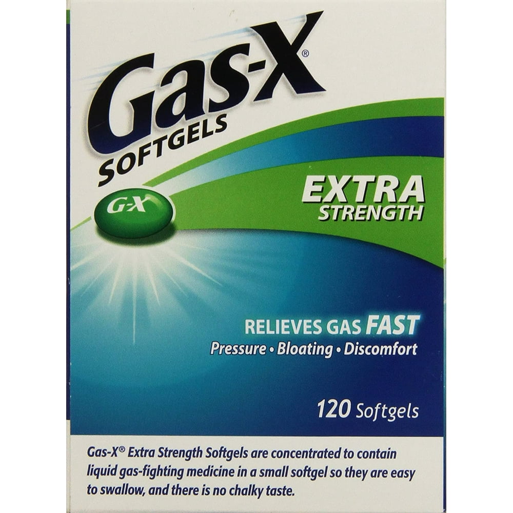 GasXExtra Strength AntiGas Medication, 120 Softgels