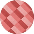 thumbnail image 1 of Ahgly Company Indoor Round Patterned Light Coral Pink Area Rugs, 5' Round, 1 of 6