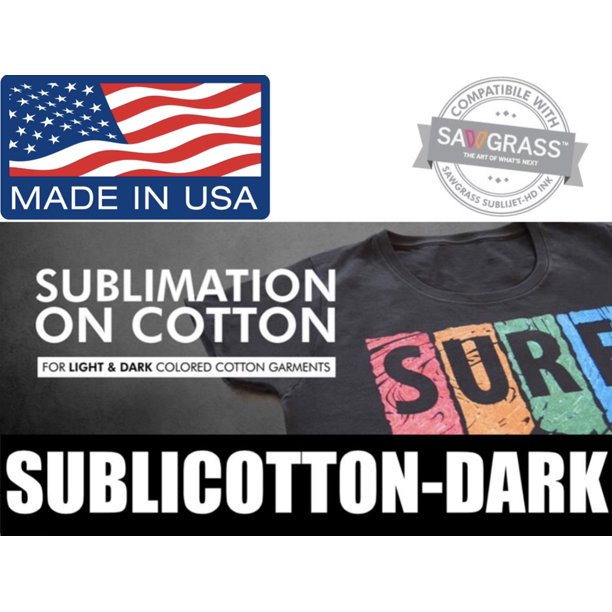 SUBLICOTTON DARK TRANSFER PAPER 10 Sheets A4 PK 8.27"X11.69