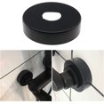 thumbnail image 4 of Elegantes protectores de manguera de radiador de acero inoxidable negro, acabado de barniz horneado de doble cara, perfectos para grifos, duchas y válvulas angulares, juego de 2, 4 of 5