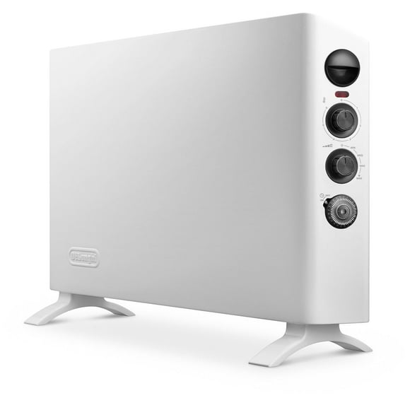 De'Longhi Radiateur à Convection Style Mince, Pièce Complète, Silencieux 1500W, Radiateur Électrique portable, Autonome/facilement Mural, distribution Rapide de la Chaleur, Thermostat, Temps