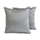 thumbnail image 1 of Fundas de almohada lisas HomeCentric en gris plateado (paquete de 2), 45 x 45 cm (18 x 18 pulgadas), seda artística lisa, funda de almohada para sofá, diseño moderno de estilo liso - Gris plateado de, 1 of 5