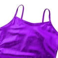 thumbnail image 3 of Lejafay Kids Girls Sparkly Metallic Tank Top Camisole Athletic Hip Hop Dancewear Purple 12, 3 of 6