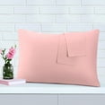 thumbnail image 3 of PiccoCasa Body Pillowcase 300 Thread Count Egyptian Cotton Pillowcase King Coral Pink, 3 of 8