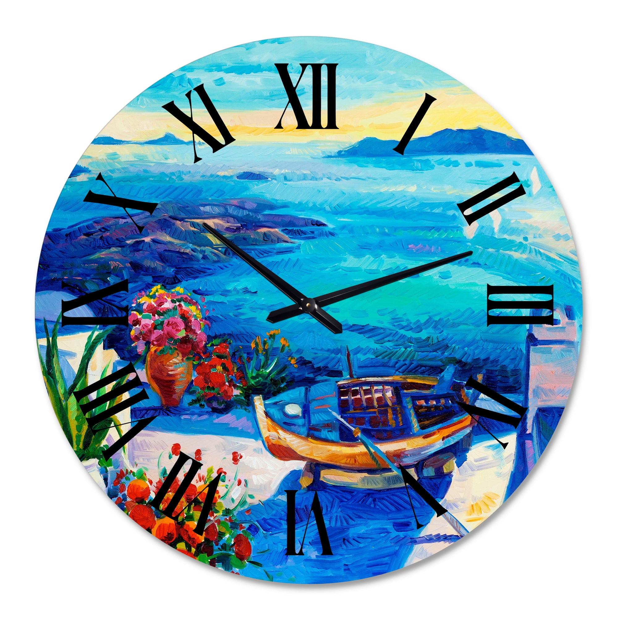 Designart 1 in Coastal Wall Clock