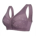 thumbnail image 1 of Women‘s Soft Cotton Front Closure Bralette  Floral Print  Wire   Vest Style  Plus Size, 1 of 4