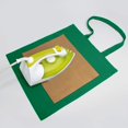 thumbnail image 4 of Bolsa de mano NPBAG, 15 unidades, 38 cm x 41 cm, algodón verde, para impresión, 4 of 4