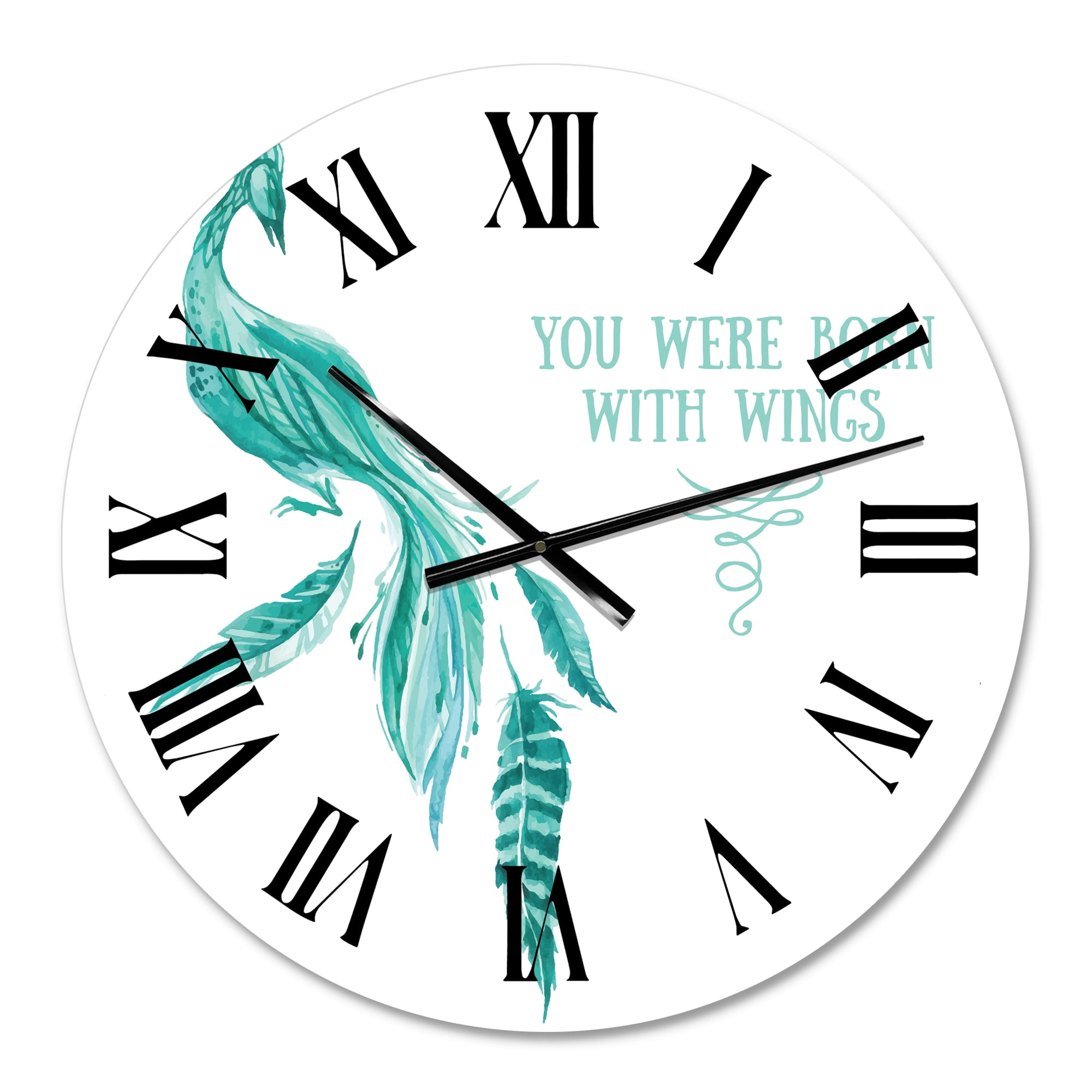 Designart 1 in Quartz Traditional Wall Clock