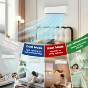 18000BTU Mini Split Air Conditioner Heat Pump,19 SEER2 Split ac unit 230V with Remote AC Cool Up to 1000 Sq. Ft,Variable Frequency Cooling and Heating,R32 Refrigerant & Installation Kit, White