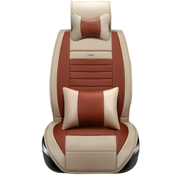 TINTON LIFE PU Leather Car Seat Covers 5 Seats Car Cushion Seat Rear