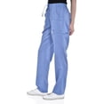 thumbnail image 4 of Marilyn Monroe Womens Stretch Eight-Pocket Straight Leg Scrub Cargo Pants, 4 of 5