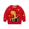 thumbnail image 1 of QUDDERR Chandail Cartoon pour Garçons 3-11T, Manches Longues, Automne Hiver, Col Rond, 1 of 9