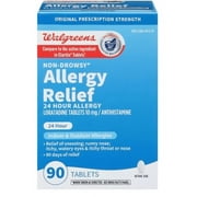 Walgreens 24 Hour Allergy Relief Loratadine 90 Tablets