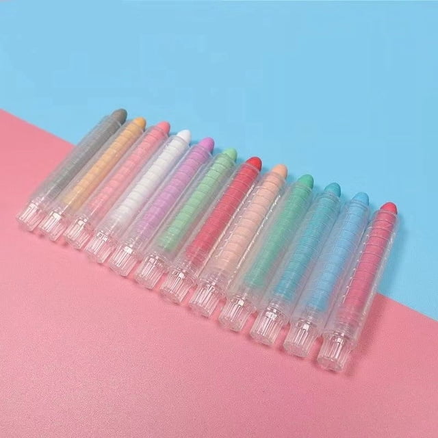 Juego de bolígrafos de colores ajustables, guantes para profesores, resistentes al polvo y a la suciedad, borrables, solubles en agua, con carcasa con agarre manual