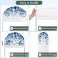 thumbnail image 5 of Blue Eucalyptus Leaves Arch Backdrop Cover, Spandex Fitted Wedding Arch Cover, Summer Botanical Weeping Round Top Stand Covers for Birthday Ceremony Bridal Shower Party Decor 7.2x4 Ft, 5 of 9