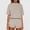 Khaki, variant on MAIHAN Women Shorts Sets Outfits Summer Outfits for Women Short Sleeve Top and Shorts 2pcs Women Tops and Trousers Set Comfortable Playwear Daily Wear