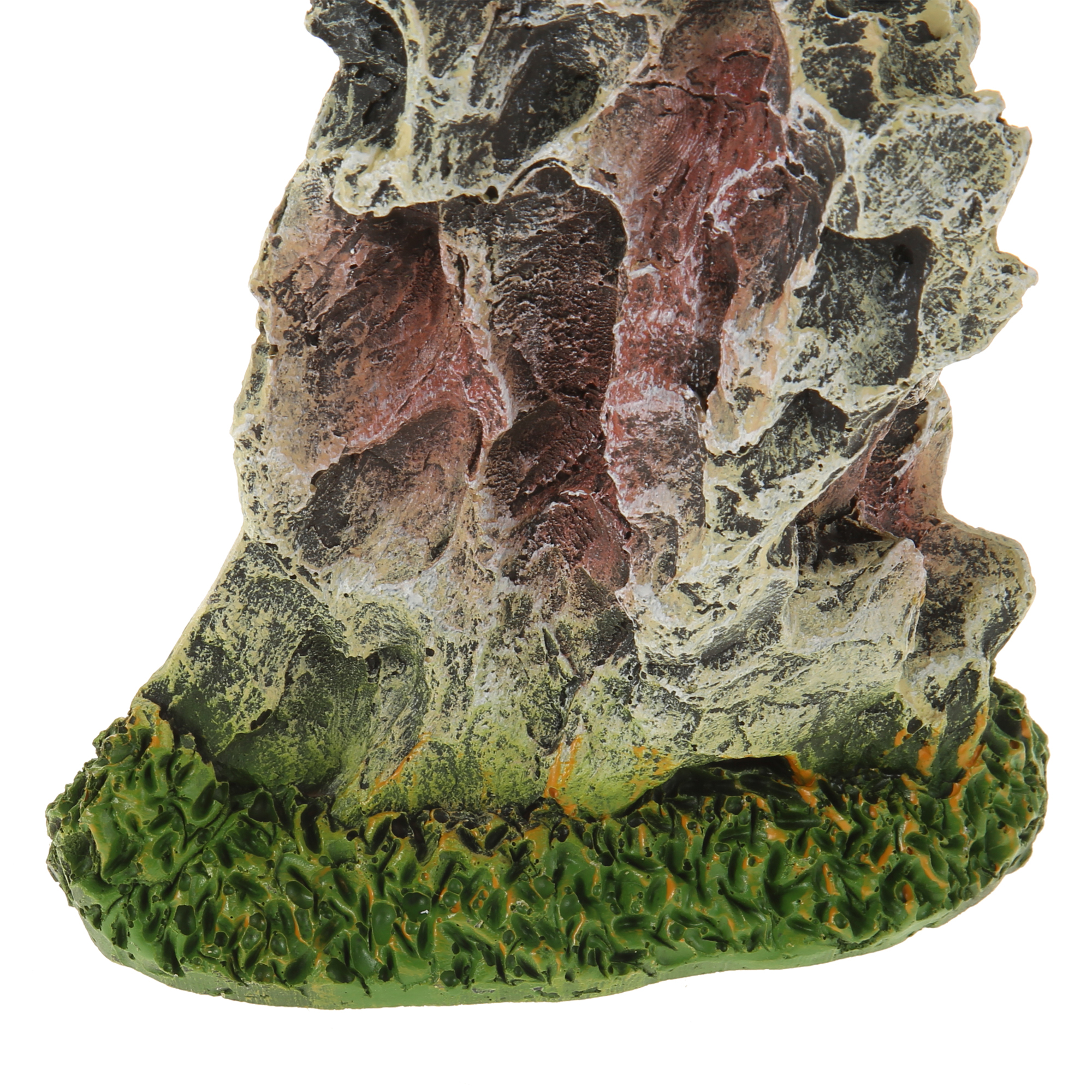 Unique Bargains Aquarium Landscape Mountain Decoration Artificial Aquatic Terrariums Stone White Green 6.30" Height