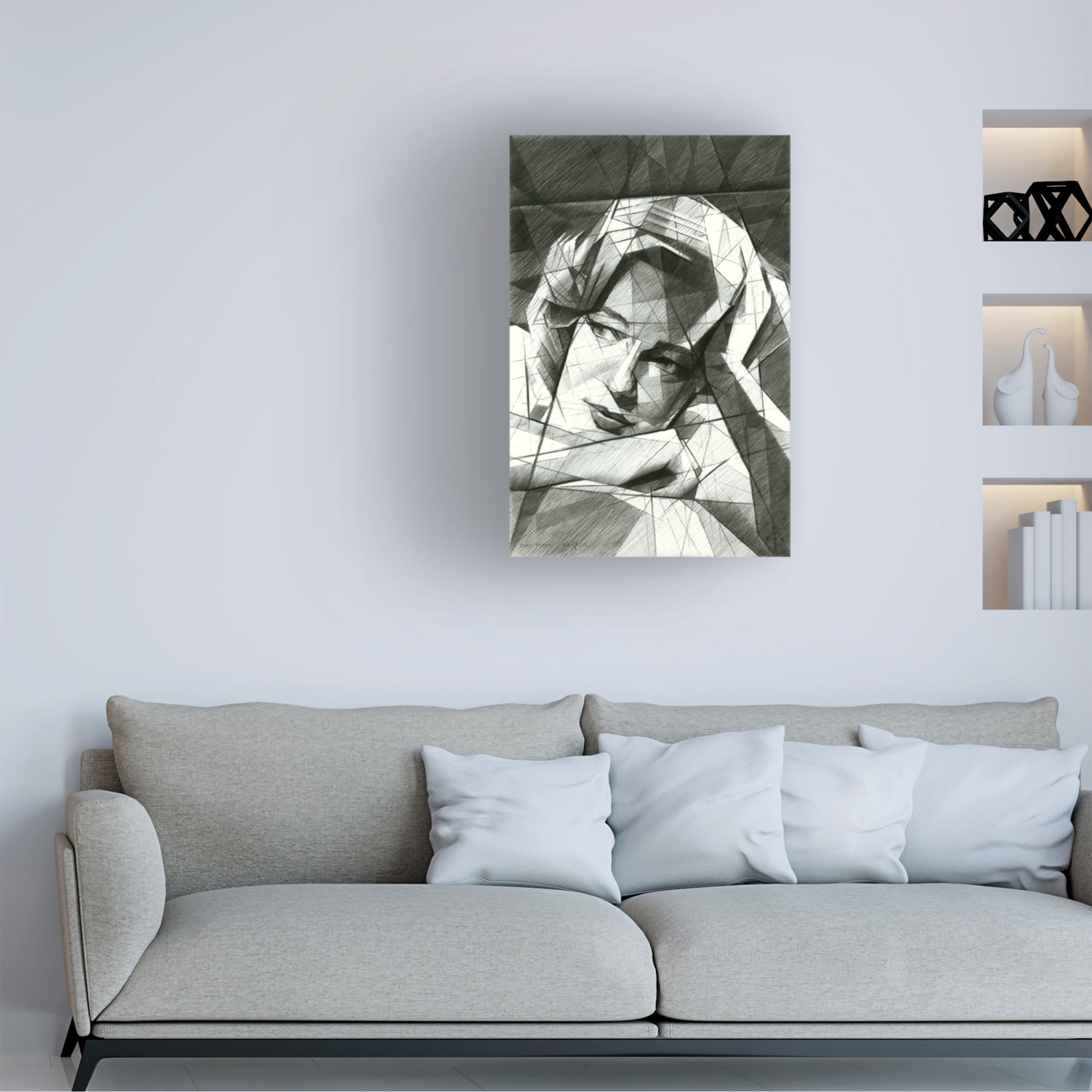 Trademark Fine Art Corne Akkers  Simone Signoret Canvas Wall Art