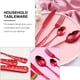 thumbnail image 4 of 1 set Subido de vajilla de acero inoxidable Cuchara de tenedor Cutter Set Cutterware (rojo), 4 of 6