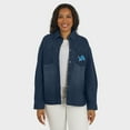 thumbnail image 4 of Women's WEAR by Erin Andrews Denim Detroit Lions Washed Oversized Denim Full-Snap Shacket, 4 of 6