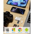 thumbnail image 4 of Lector de tarjetas SD Adaptador de tarjeta de memoria USB 3.0 tipo C YOFEEPOP, 4 of 7