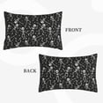 thumbnail image 2 of Lsque Retro Skeleton Dancing On Halloween Party Pattern Pillow Case – Soft & Cozy Throw Pillow Cover, Hypoallergenic Cushion Case for Sleeping Women with Envelope Closure-16"x24", 2 of 6