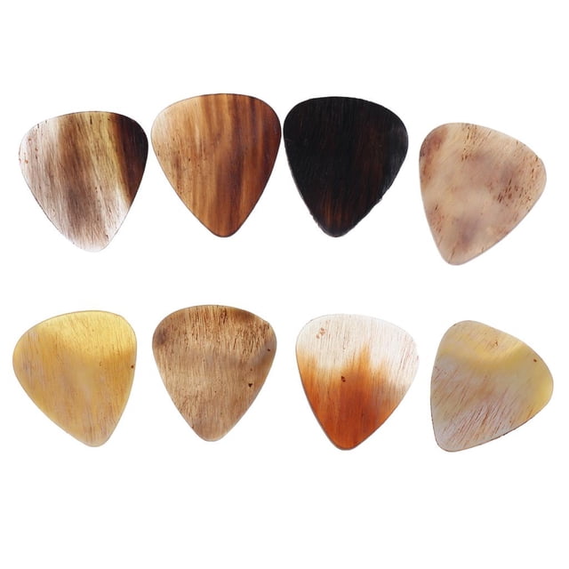 8 paquetes de púas de guitarra de grosor surtido, púa de instrumento de cuerda shamjiam Bass Banjo Pick Plectrum