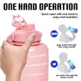 thumbnail image 3 of GEDUX 128 oz Motivational Water Bottle with Time Marker, Leakproof Wide Mouth Water Bottle, BPA-Free 2-in-1 Lid with Straw & Spout for Gym Camping, 3 of 6