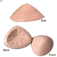 thumbnail image 4 of BIMEI Triangle Lightweight Silicone Breast Forms Women's Mastectomy Prosthesis Armpit Concave Super Soft Ultra Bra Enhancer Inserts Pad 1 Piece,300g, 4 of 7