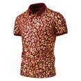 thumbnail image 4 of RKSTN Chemises pour Hommes Manches Courtes Manches Courtes Col Rabattu Imprimé Boutons Blouse Chemise Hauts Chemises Hawaïennes pour Hommes, 4 of 4