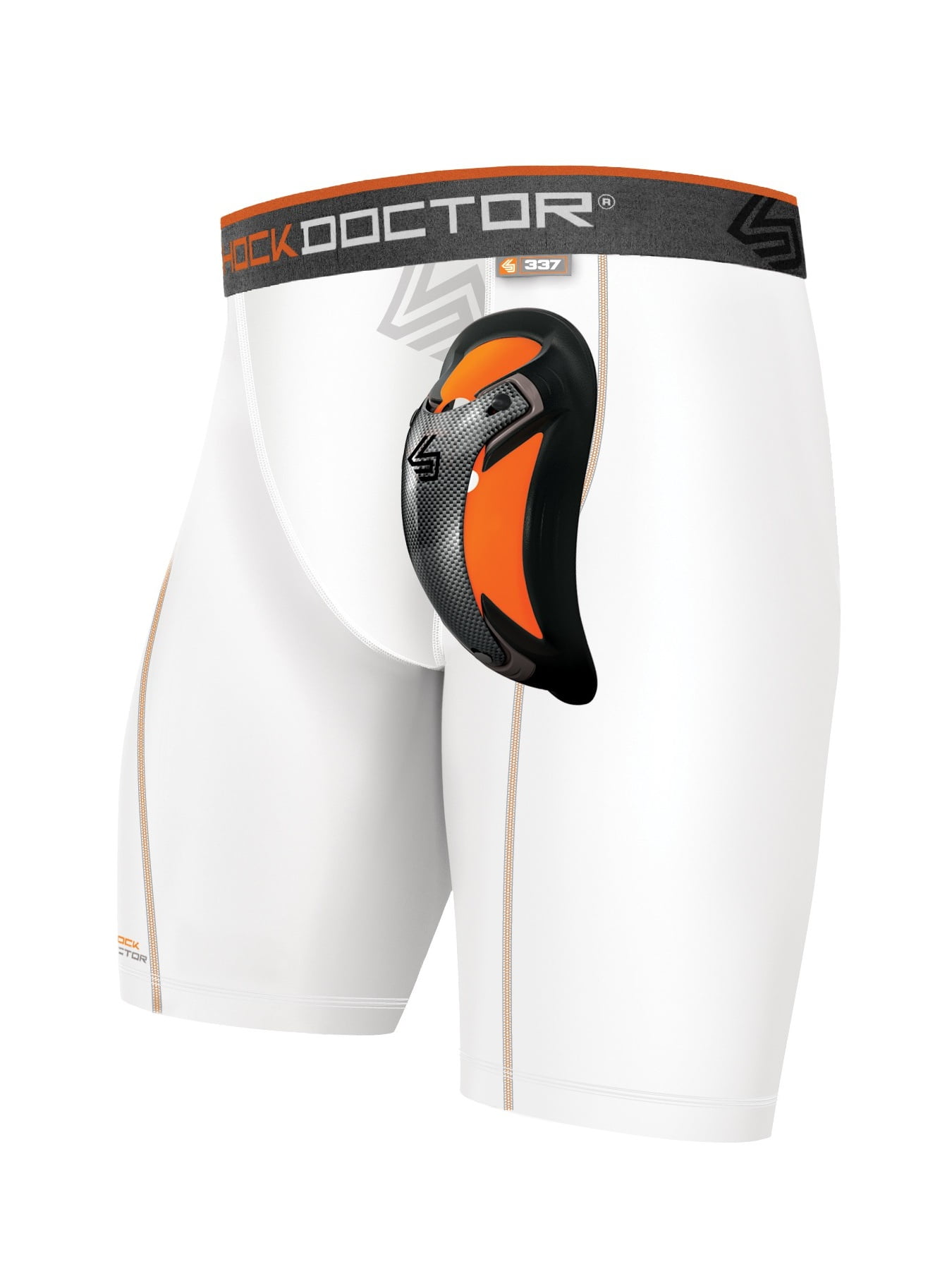 Shock Doctor Mens Ultra Compression Hockey Shorts with Ultra Carbon Flex Cup