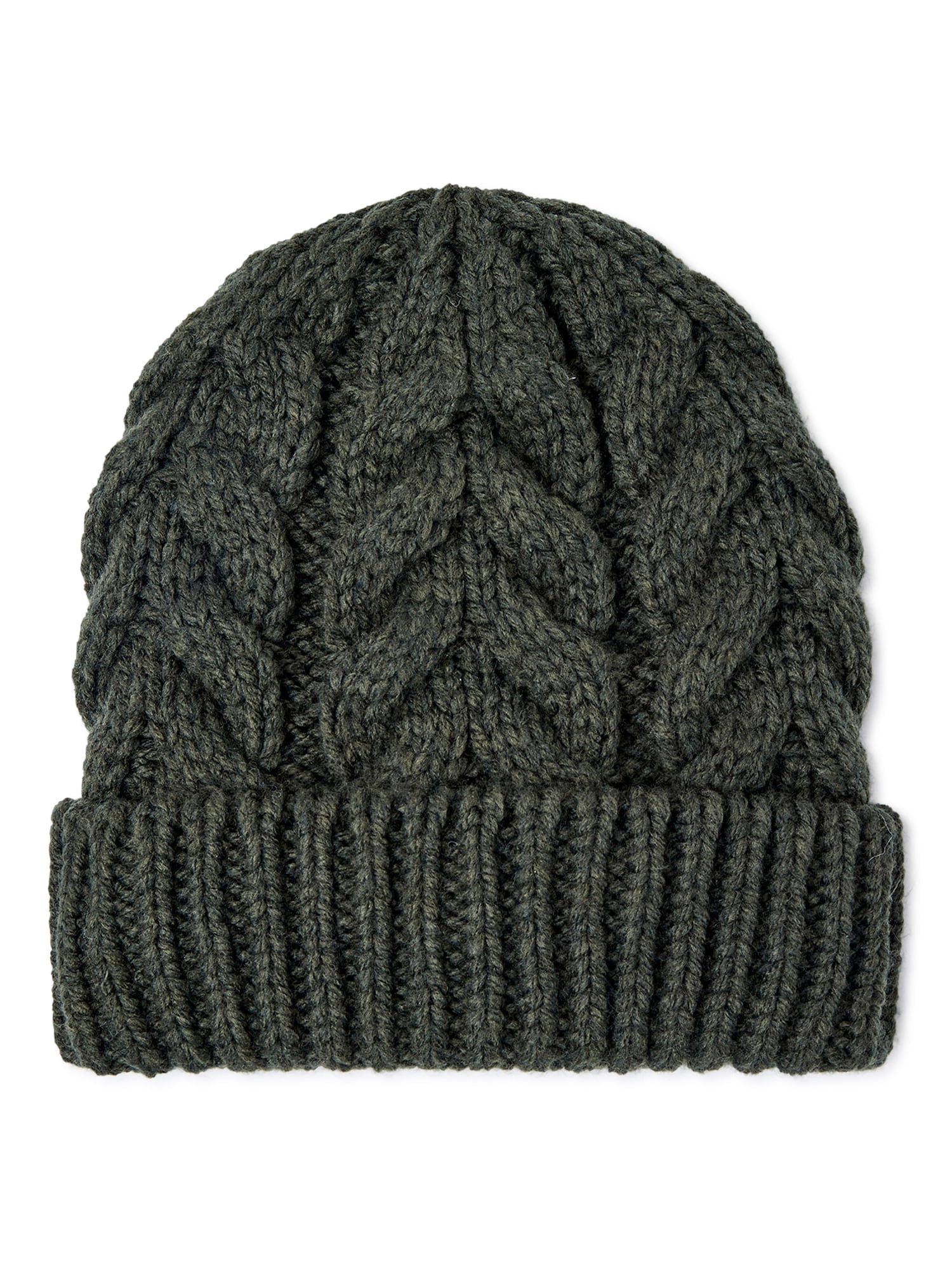 Time and Tru Women’s Cable Knit Beanie, 2-Pack