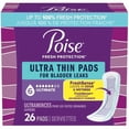 thumbnail image 1 of Poise Ultra Thin Incontinence Pads for Women, 6 Drop, Ultimate Absorbency, Long, 26Ct, 1 of 5