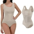 thumbnail image 2 of Chuancc Body Shaper Plus Size Corset For Women Tummy Post Body Shaper Butt Shapers Women's Bodysuit Girdles Full Body Shapewear For Women Beige L, 2 of 7