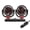 B, variant on Car Fan USB/12V/24V Fan for Car with 2 Speed,360 Degree Rotatable Double Head Fan,Strong Wind Electric Car Fan
