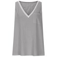 thumbnail image 4 of RMGVDSD Vacation Clothes for Women 2025 Linen Tank Tops Deep V Neck Shirts Casual Sleeveless Tops Summer Loose Fit Flowy Blouses Beach Tank Cami Top, 4 of 6
