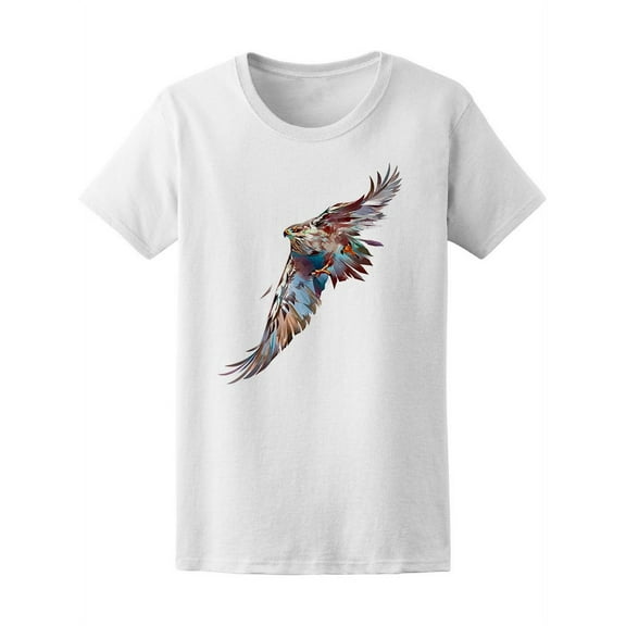 Cool Watercolor Eagle Flying Tee Women's -Image by Shutterstock