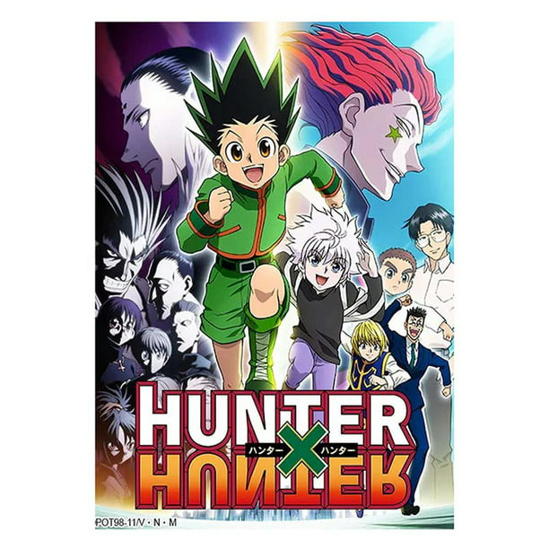 PWFE Hunter X Hunter Poster Popular Classic Japanese Anime Home Decor Retro Poster Prints Silk ...