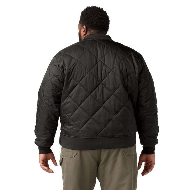 Dickies Men's Diamond Quilted Jacket – Lightweight Insulated Work