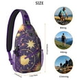 thumbnail image 5 of Ethereal Cosmic Elements Shoulder Backpack Gothic Constellation Map Sling Bag Travel-Ready for Commuters, Minimalists, 5 of 6