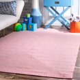 thumbnail image 1 of nuLOOM Tapis Intérieur/extérieur Tressé Wynn, 5' x 8', Rose, 1 of 5