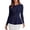 Navy Blue, variant on PRETTYGARDEN Women's Fall Lightweight Cardigan Sweaters | Long Sleeve Peplum Tops, Button Up, Slim Fitted, Flared Hem, Soft Ribbed Knit, Business Casual Outfits, Winter Trendy Clothes