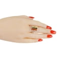 thumbnail image 3 of Sterling Silver and Baltic Multicolored Amber Ring "Klaudia", 3 of 5