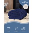 thumbnail image 4 of Microfiber Down Alternative Comforter, Brushed Super Soft and Breathable Blanket Square Quilted Bedding with Solid Colors Decoration for Master Guest Bedroom, 68" x 90", Blue, by Ambesonne, 4 of 4