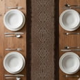 thumbnail image 4 of Table Runner 90 Inches Long for Kitchen Dining, Brown Zebras Striped Dresser Scarf Farmhouse, Dining Table Decorations for Wedding/Parties, Vintage Animal Skin Print 13 x 90 In, 4 of 8