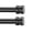 Matte Black., variant on 2 Pack Single Curtain Rods, 1Inch Diameter Telescoping Drapery Window Curtain Rod 72-144Inch(6-12ft) Rod Length, Matte Nickel