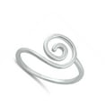thumbnail image 4 of Simple Thin Spiral Swirl Ring .925 Sterling Silver Band Jewelry Female Male Unisex Size 9, 4 of 4