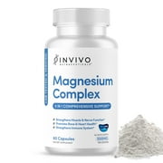 INVIVO Nutraceuticals Magnesium Complex Citrate Hydroxide Malate Oxide & 500 mg 60 Capsules