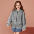 thumbnail image 4 of fatyb Zip up Hoodies for Boys Girls Long Sleeve Hooded Sweatshirts Kids Casual Cute Jacket with Pockets, 4 of 7