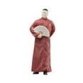 thumbnail image 4 of Figura de actor chino Crosstalk a escala 1:64, pequeña estatua, regalo de cumpleaños, minifigura pintada a mano para decoración de casa de muñecas. Abanico de apertura, 4 of 8